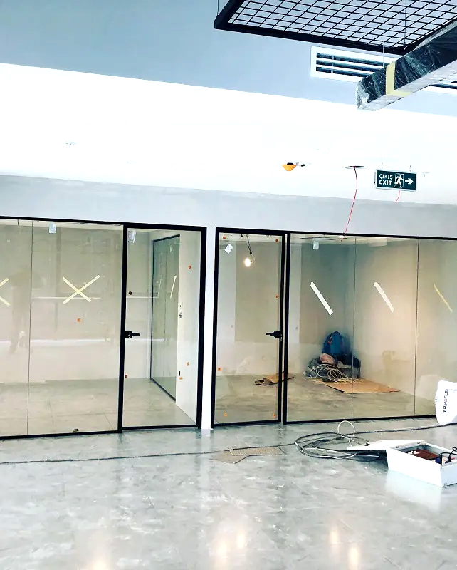 Ekoline Sistem Hoppe Kapılı Cam Bölme