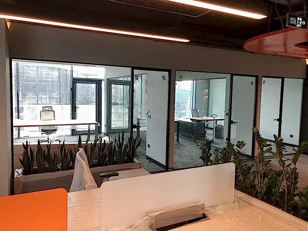 Ekoline Sistem Hoppe Kapılı Cam Bölme