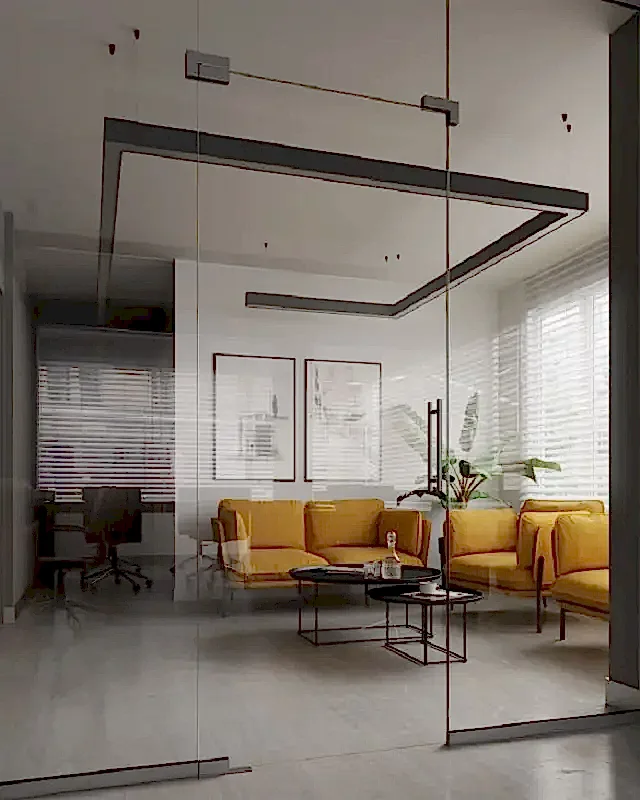 Hidrolik Cam Kapılı Ofis Bölme