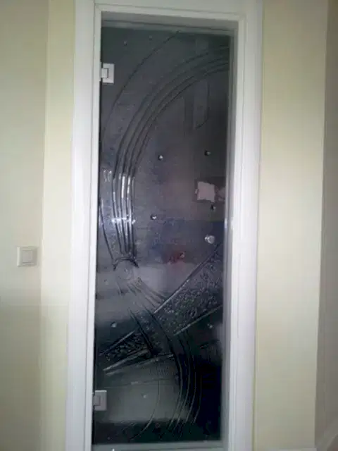 Paraduş Rölyef Camlı kapı